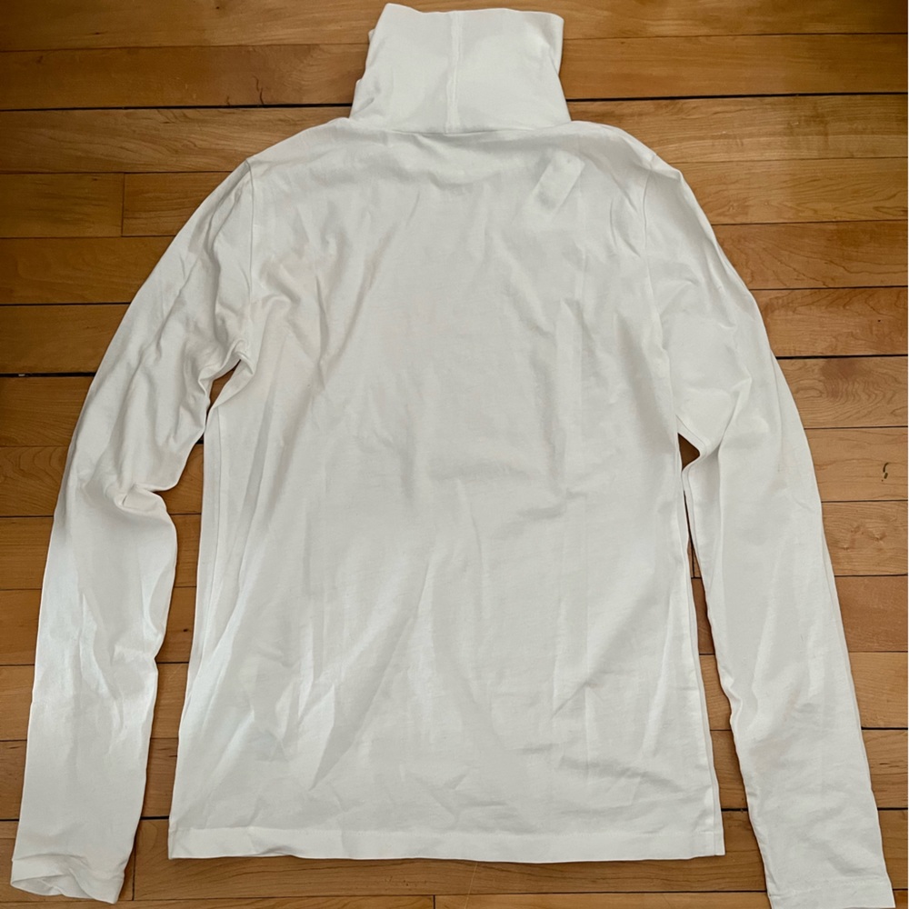 NWT J Crew Women’s White Tissue Turtleneck, XS